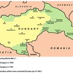 Mapa Maďarska za války
