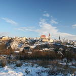 Znojmo z Kraví Hory v zimě